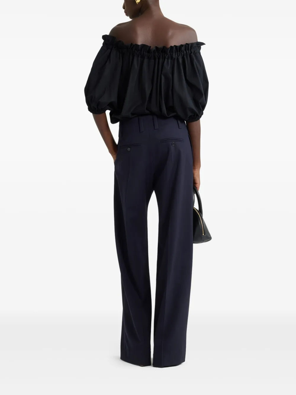 Shop Patou Drawstring T-shirt In Black