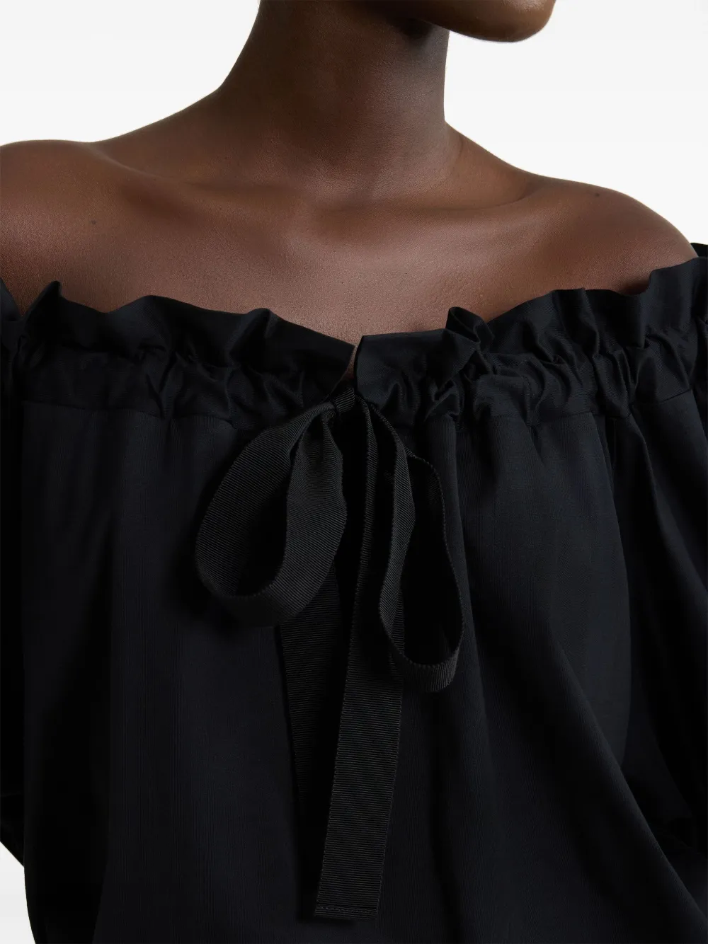 Shop Patou Drawstring T-shirt In Black