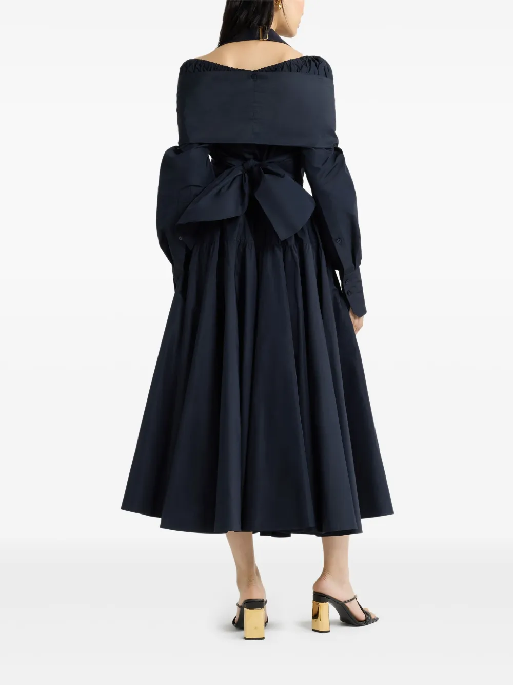 Shop Patou Wrap Blouse In Blue