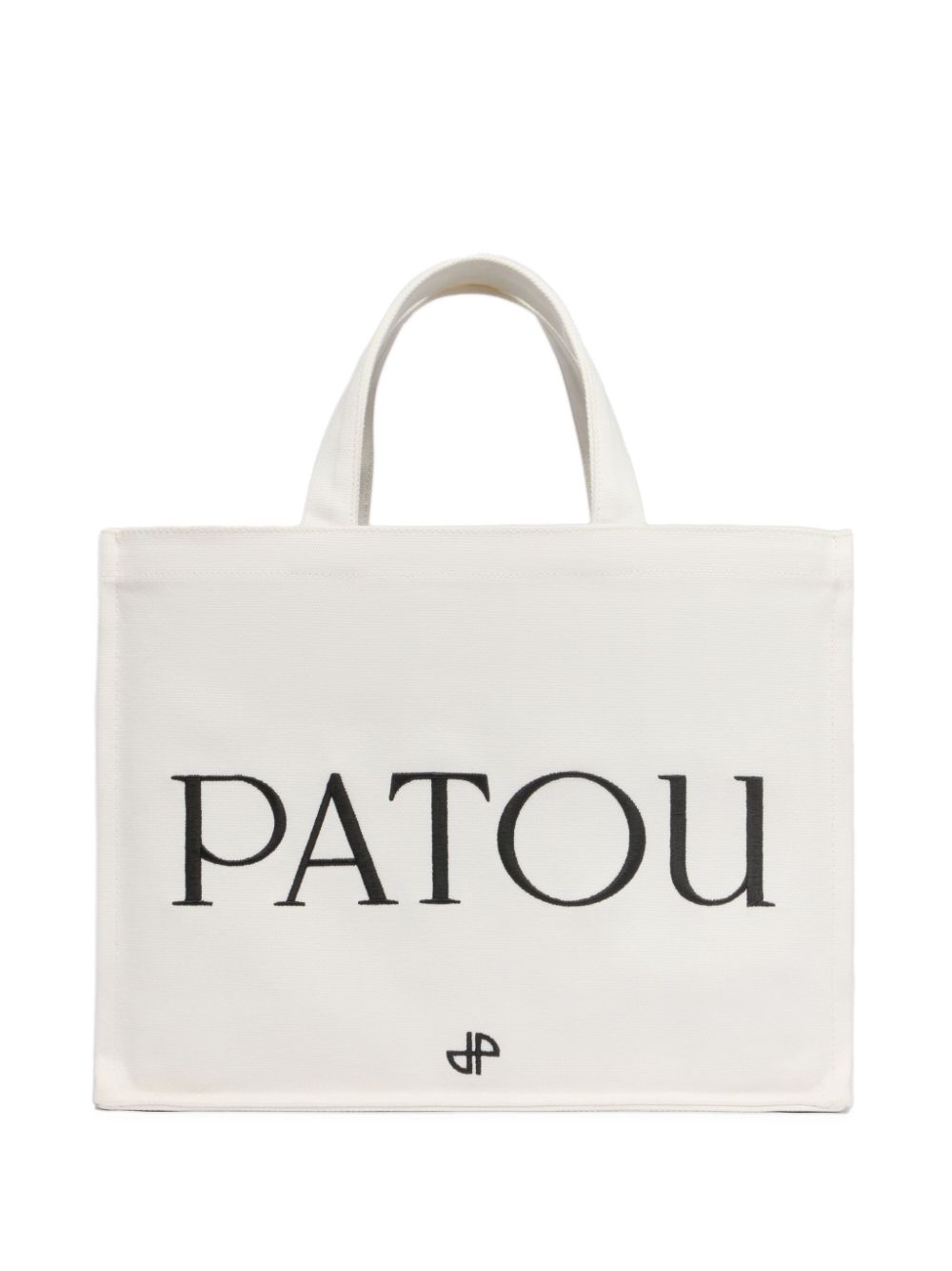 Patou medium logo-print tote bag - White