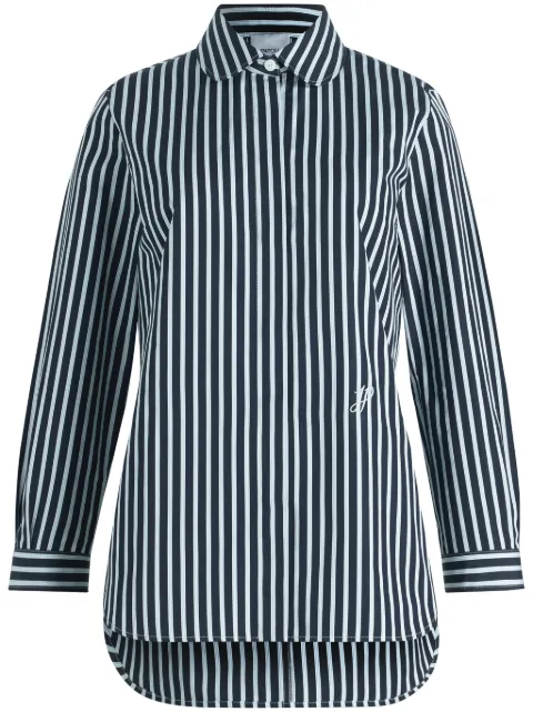Patou camisa de popelina con rayas estampadas