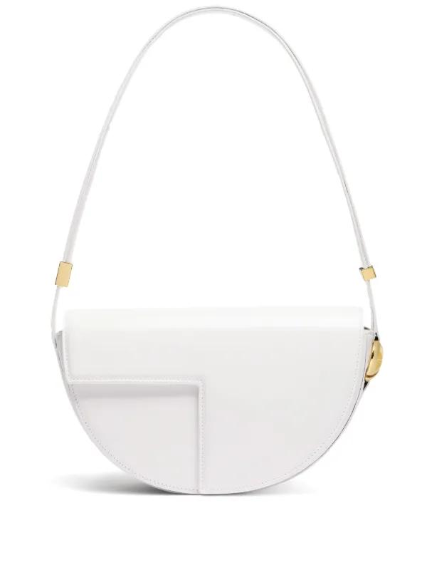 Patou Le Patou Leather Shoulder Bag in White