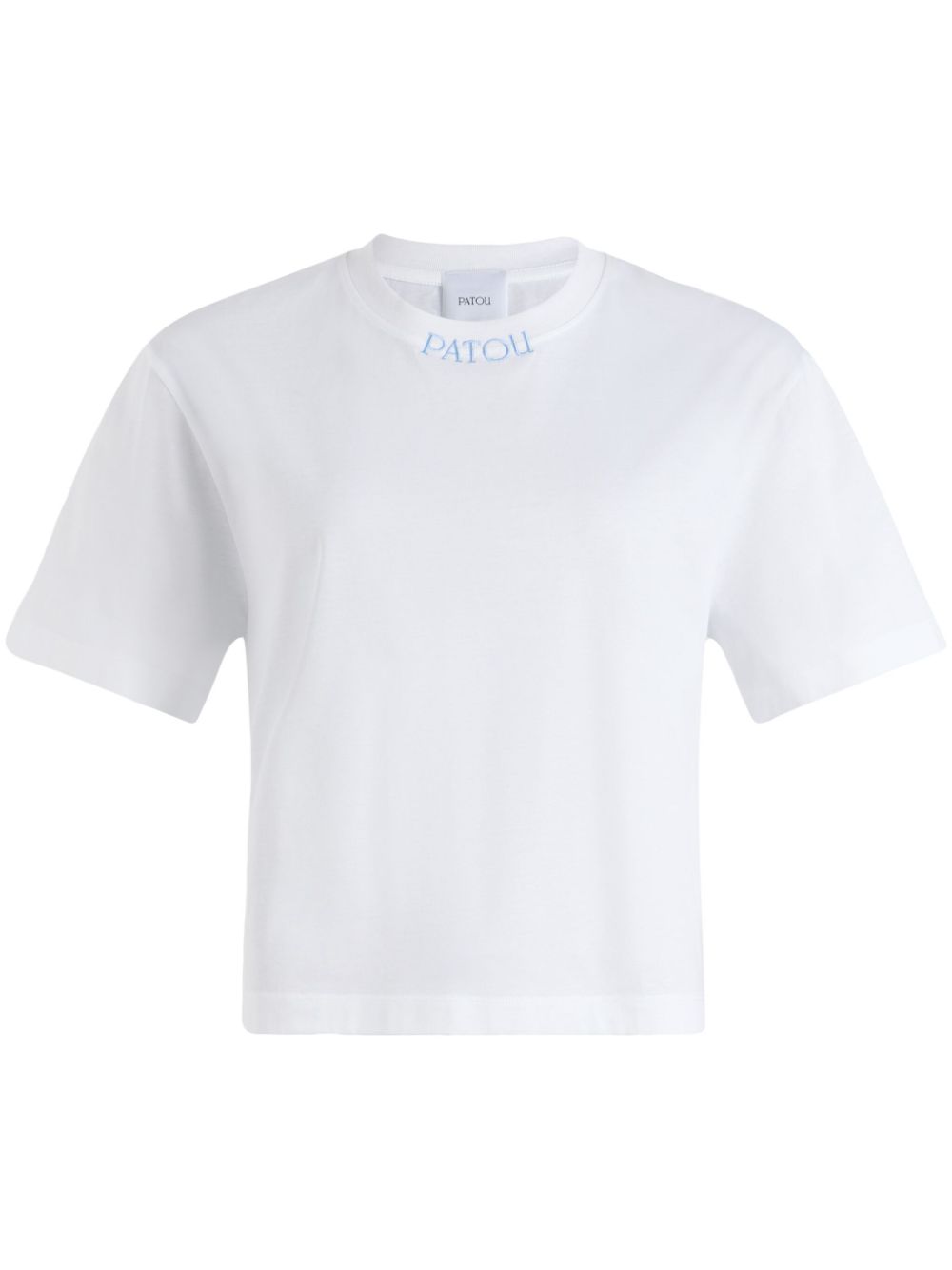 logo-embroidered T-shirt