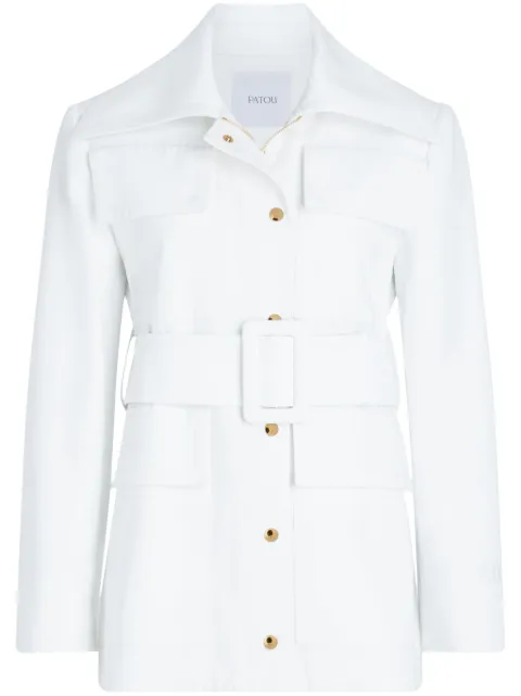 Patou Safari gabardine parka 
