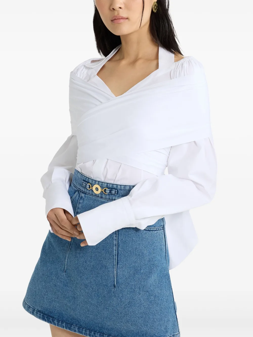 Patou Wikkelblouse Wit