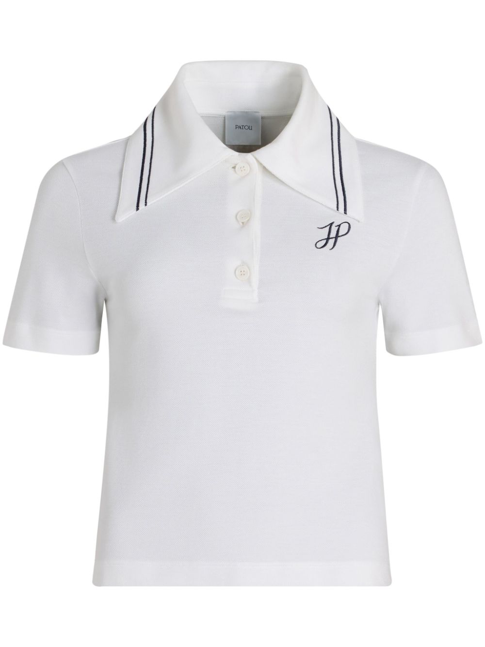 logo-embroidered polo shirt