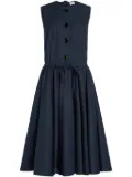 Patou buttoned-up midi dress - Blue