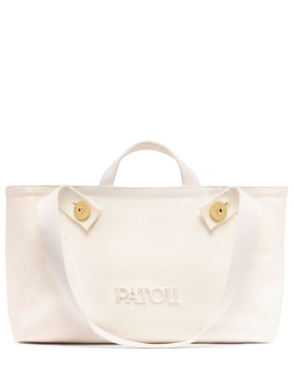 Patou large Patou Trapeze tote bag - White