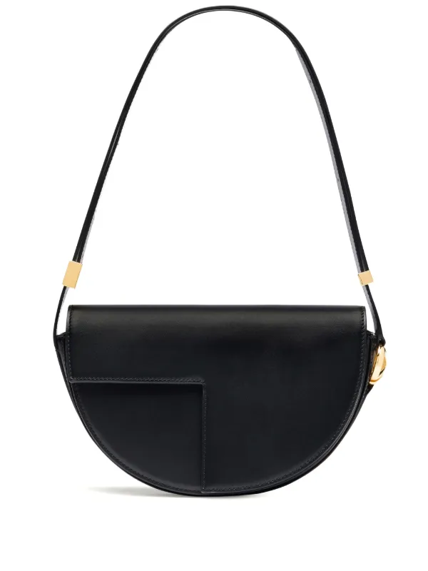 Patou Le Patou Leather Shoulder Bag in Black