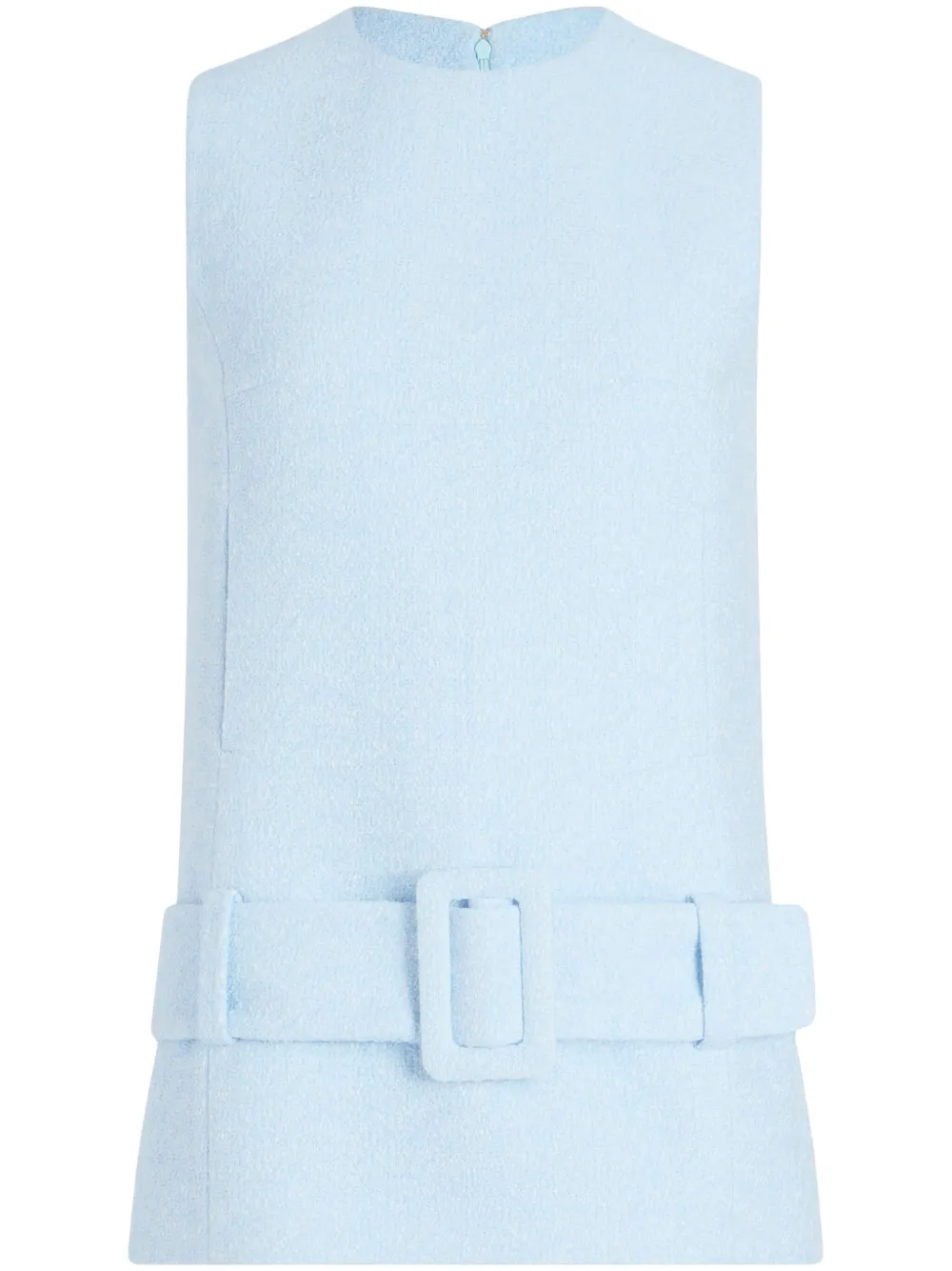 Patou Mini-jurk met ceintuur Blauw