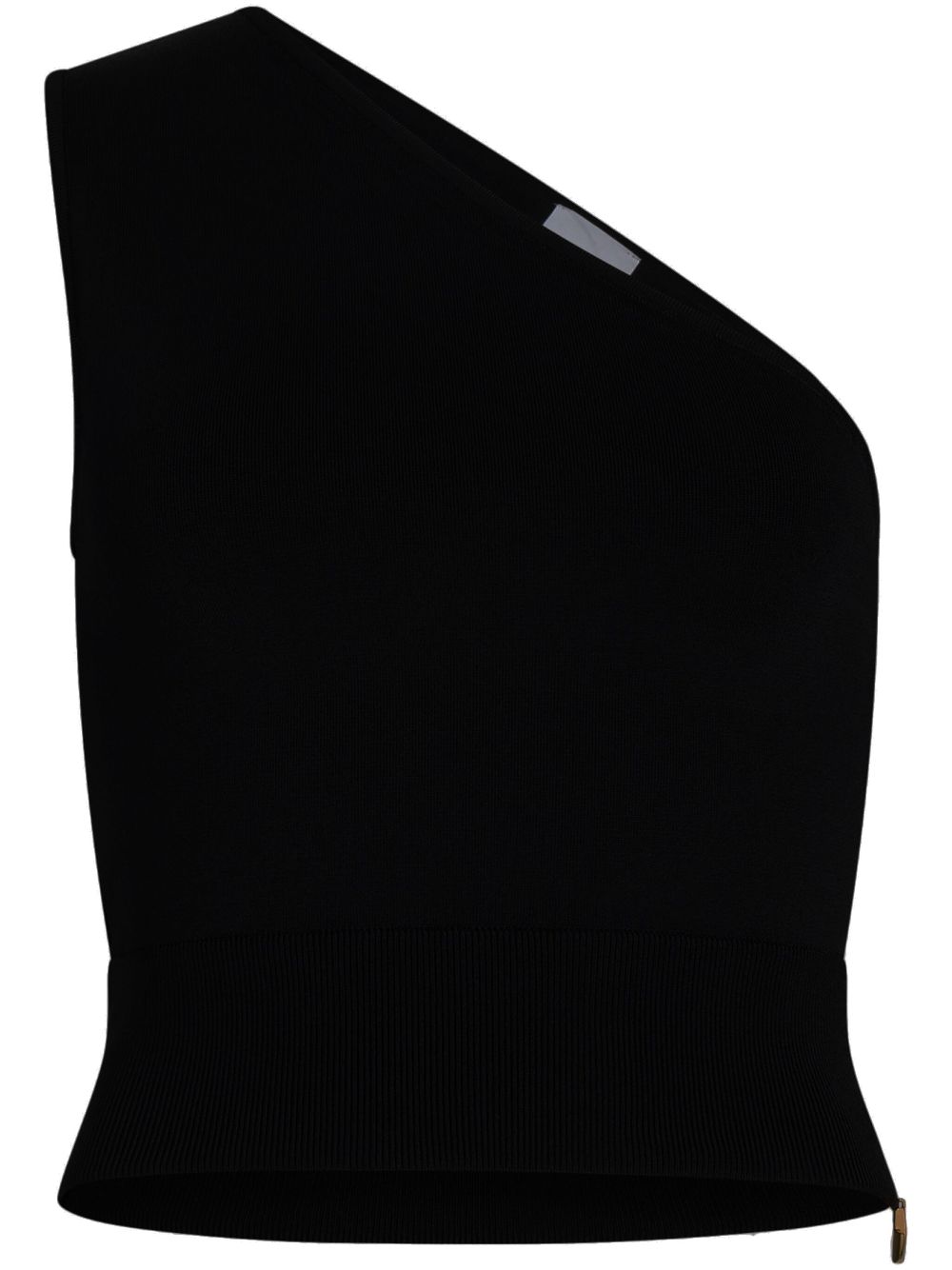 one-shoulder ribbed top