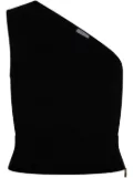 Patou one-shoulder knitted top - Black