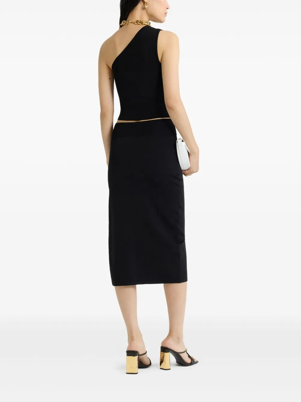 Patou Asymmetrische top Zwart