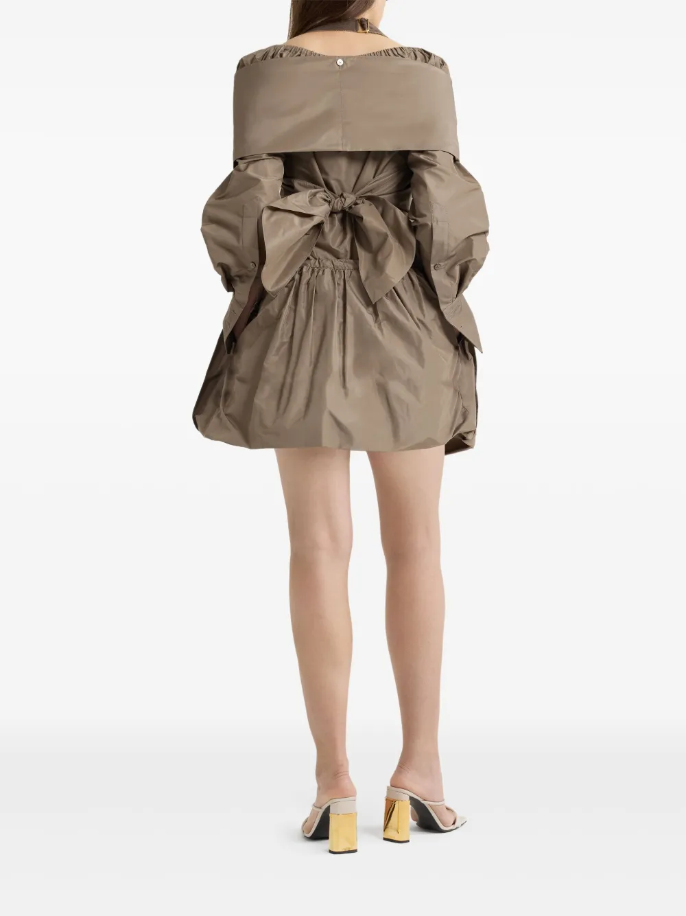 Shop Patou Wrap Blouse In Brown
