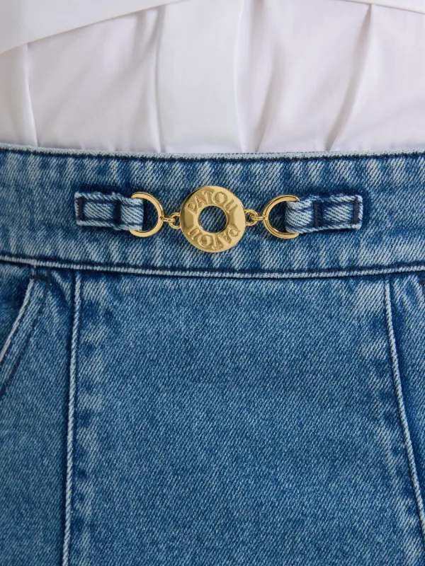 関税.送料込 PATOU Aライン ミニスカート Patou Aライン ミニスカート | ブルー | FARFETCH JP