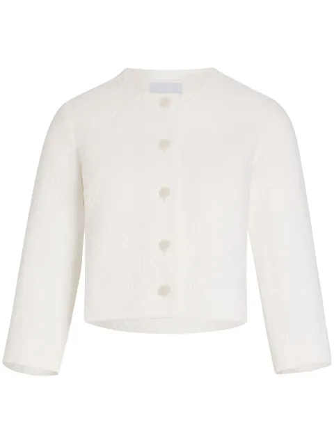 Patou collarless quilted jacket
