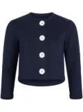 Patou button-up organic cotton cardigan - Blue