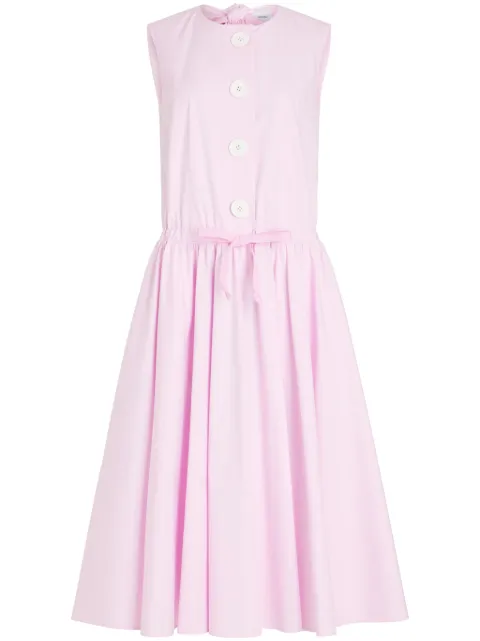 Patou button-up poplin midi dress