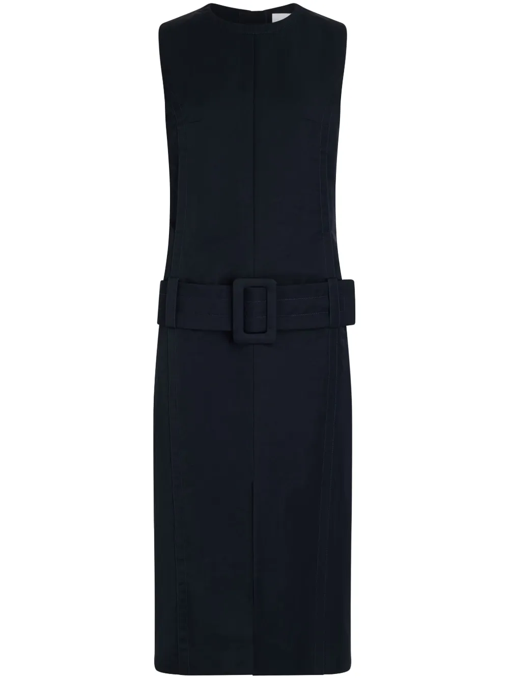 Patou vestido midi con cinturón | negro | Image 1