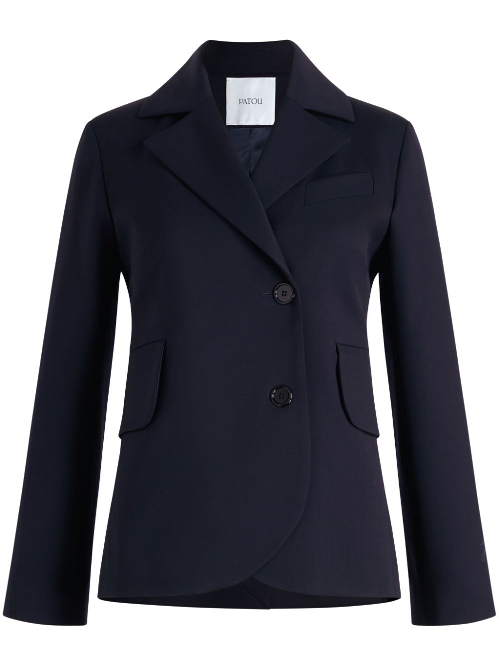 belted wool blazer