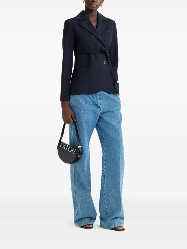 Patou ベルテッド ジャケット | ブルー | FARFETCH JP