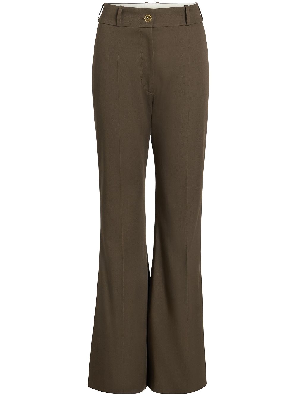 Patou Gabardine flared broek Groen