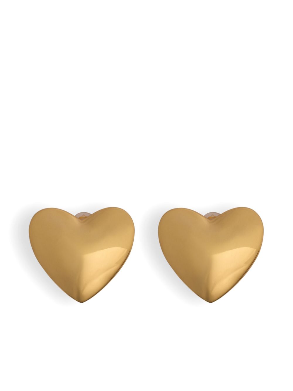 heart clip-on earrings