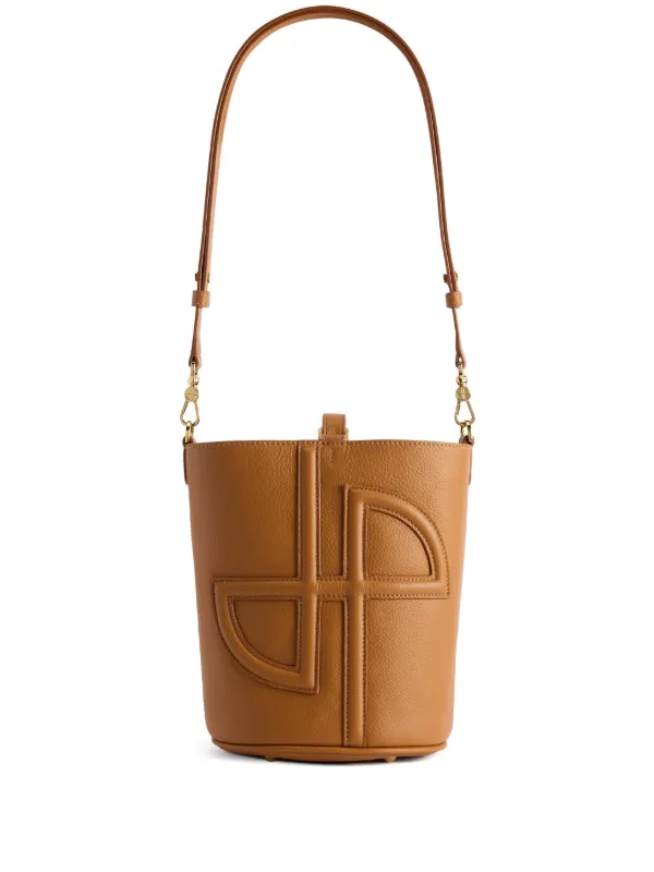 Patou Small JP Bucket Bag in Neutrals