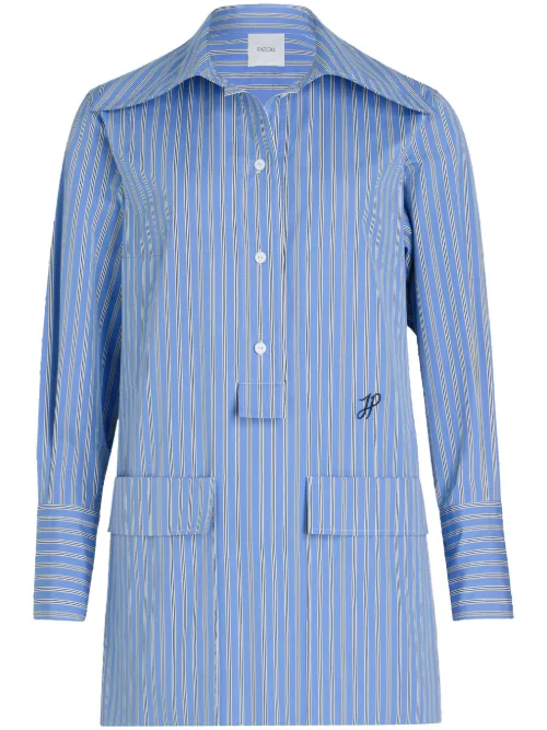 Robe-chemise courte en popeline - Patou - Modalova