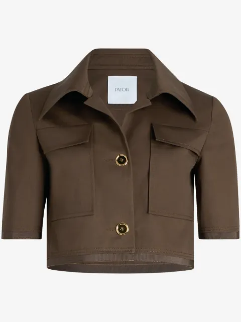 Patou short-sleeved cropped jacket
