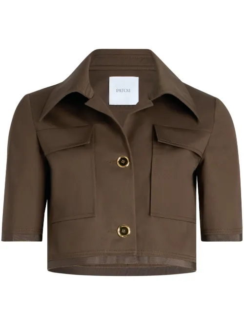 Veste crop à manches courtes - Patou - Modalova