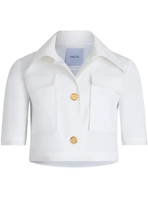 Veste crop à manches courtes - Patou - Modalova