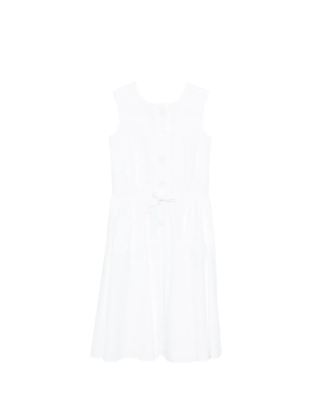 Patou buttoned midi dress - Bianco