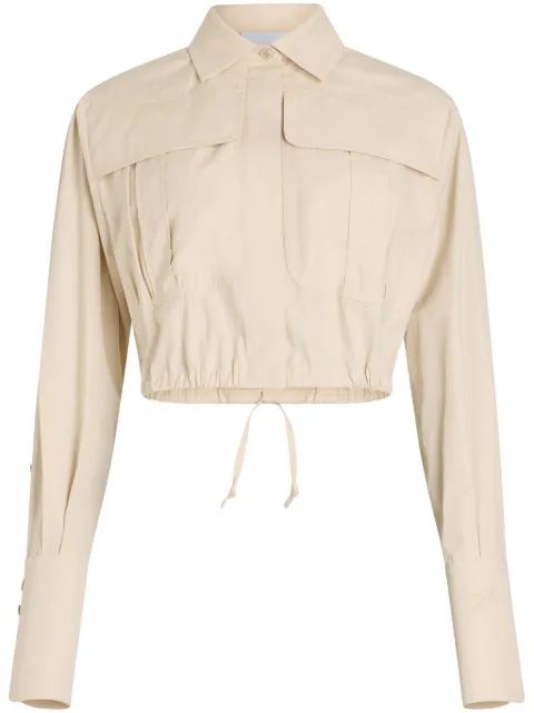 Patou cropped safari poplin shirt 