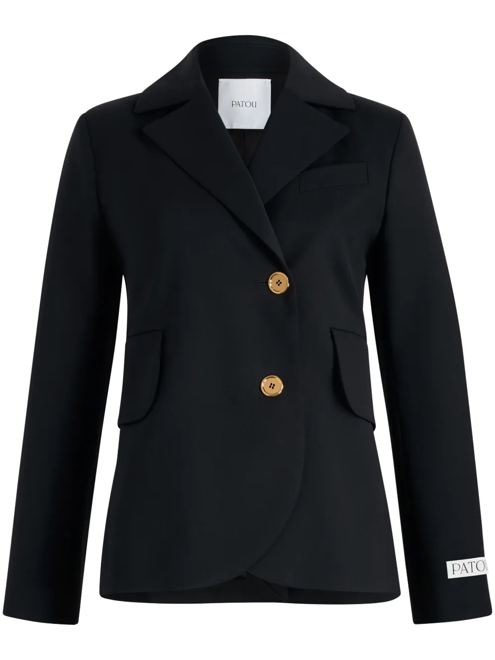 Patou blazer con cinturón | negro | Image 1