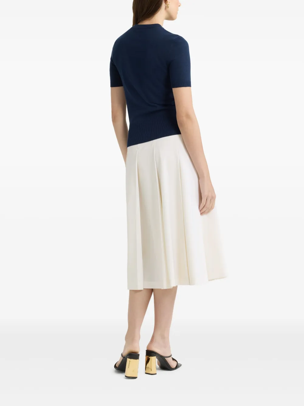 Patou T-shirt met logo-jacquard Zwart
