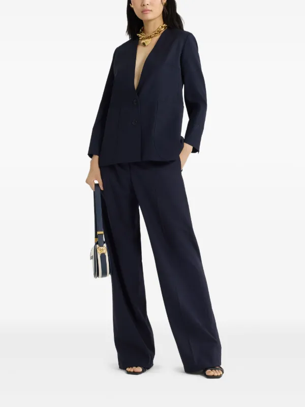 Collerless Twill Jacket