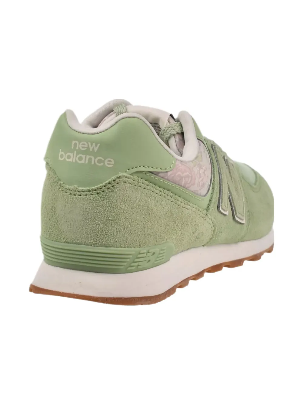 New Balance Kids 574 "Floral Avocado Gum" sneakers Green