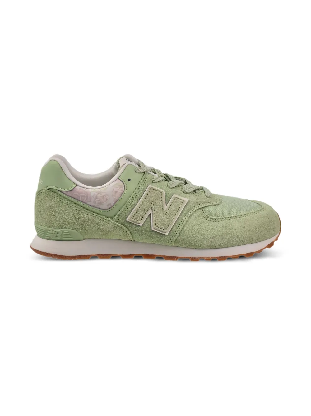 New Balance Kids 574 "Floral/Avocado Gum" sneakers | Girls Shoes | Image 2