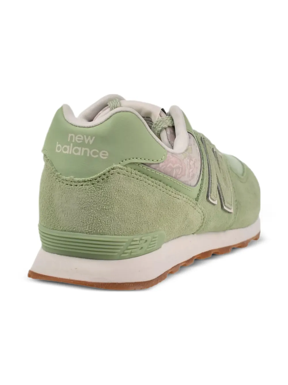 New Balance Kids 574 "Floral Avocado Gum" sneakers Green