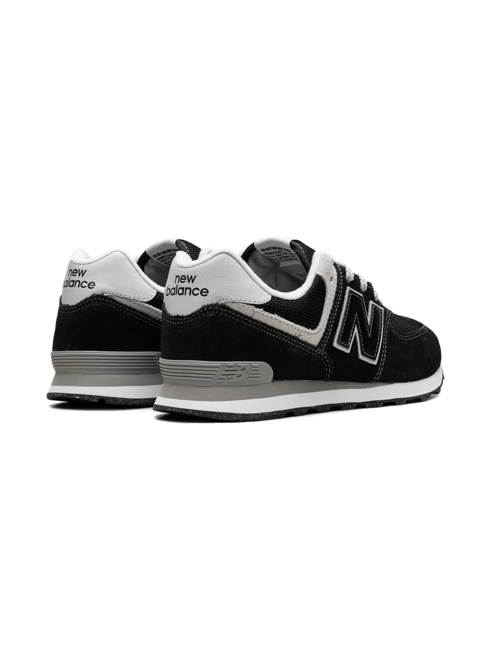 New Balance Kids 574 Core leren sneakers Zwart