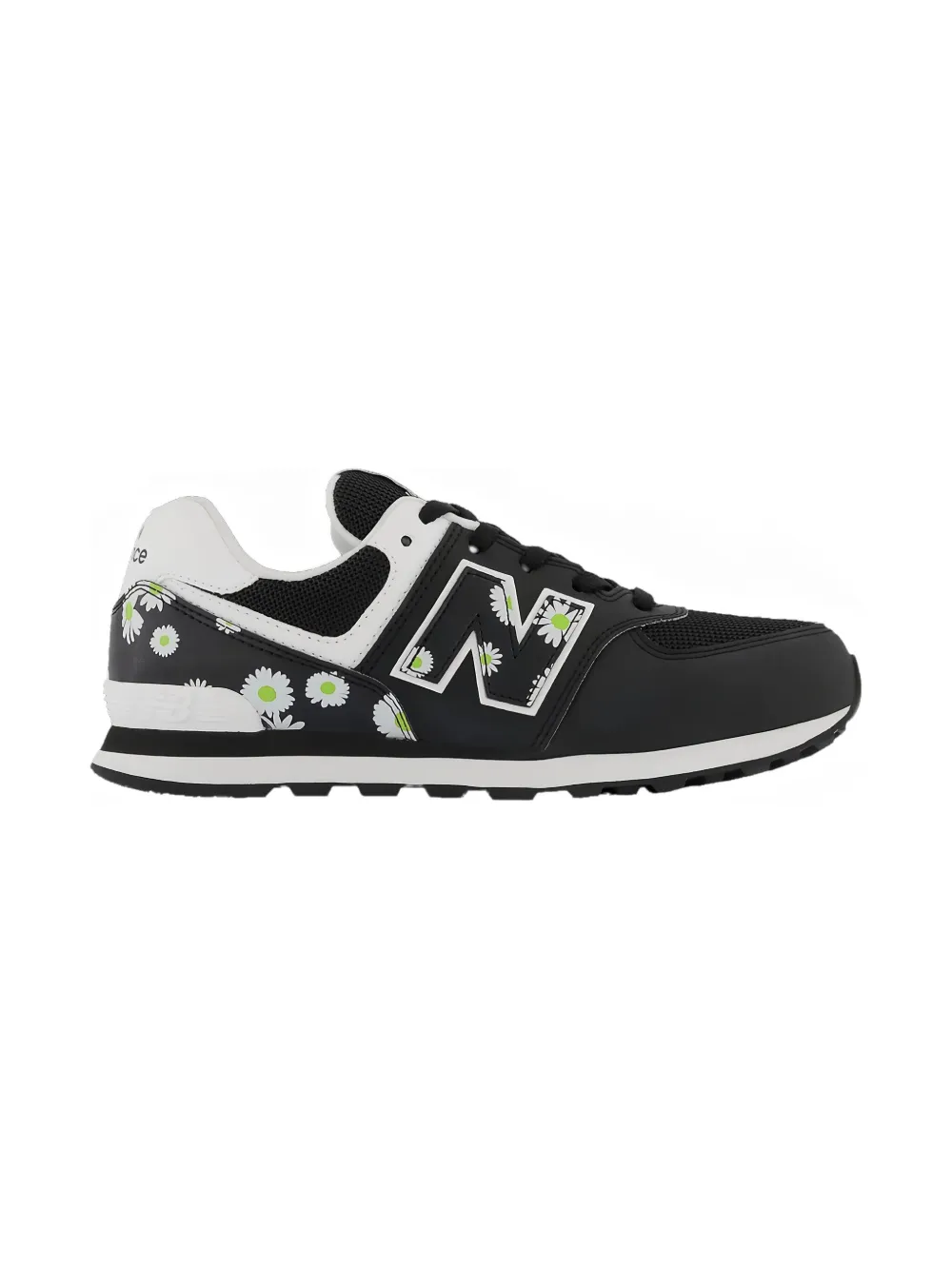 New Balance Kids 574 "Black Florals" sneakers