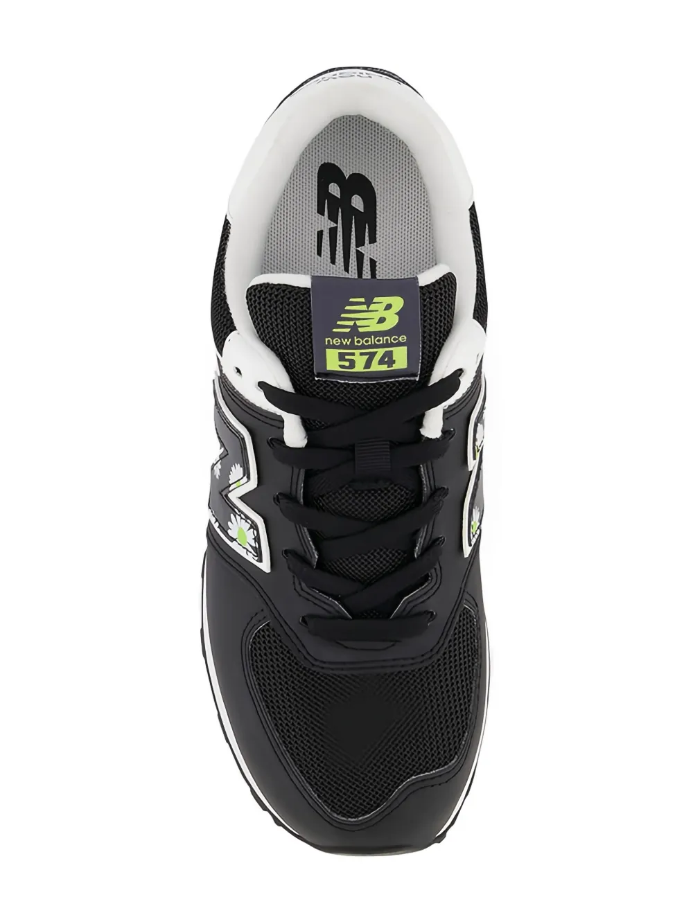 New Balance Kids 574 "Black Florals" sneakers