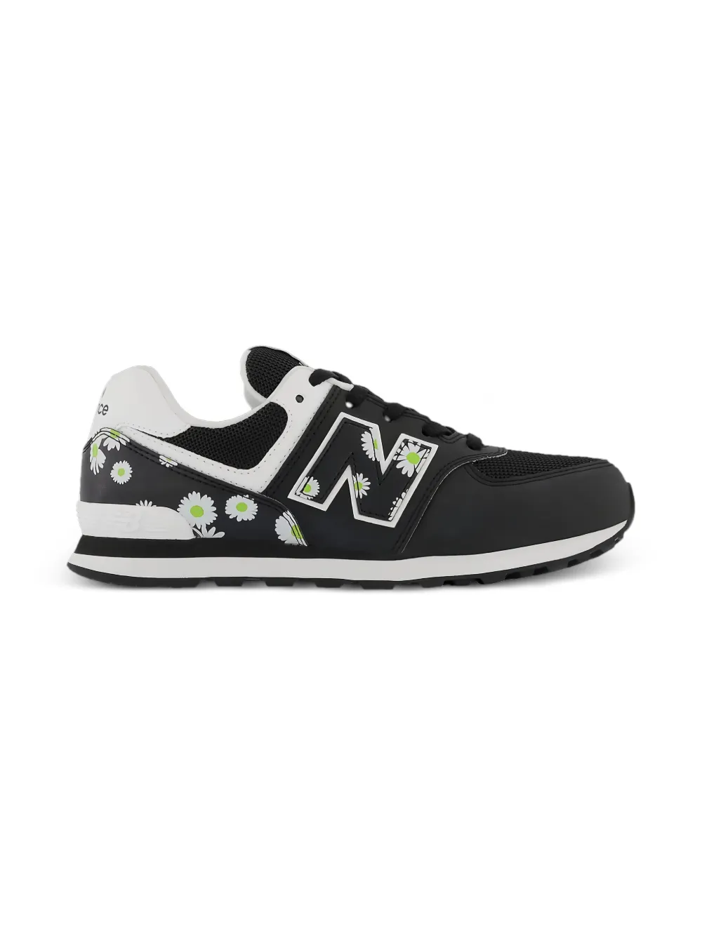 New Balance Kids 574 "Black Florals" sneakers Zwart