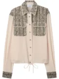 St. John metallic tweed shirt - Neutrals