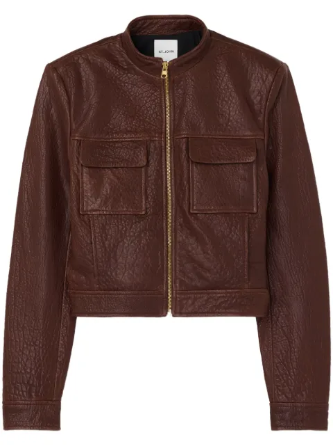St. John leather jacket
