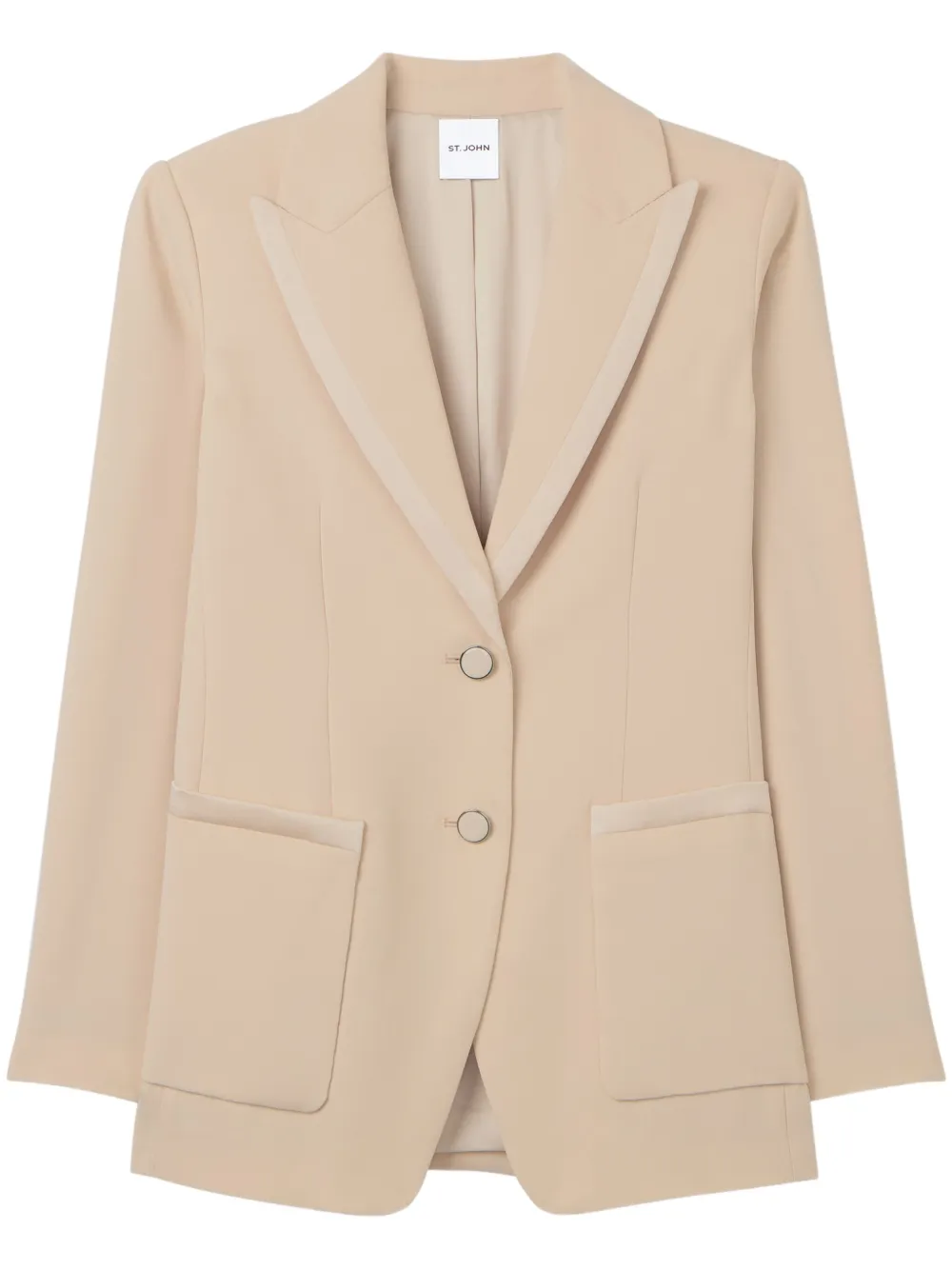 satin-back crepe blazer