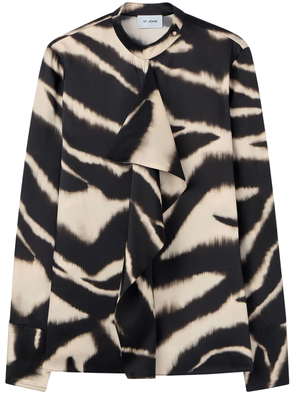 zebra-print blouse