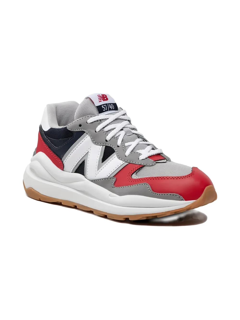New Balance Kids 57 40 "Team Red Eclipse" sneakers Grey