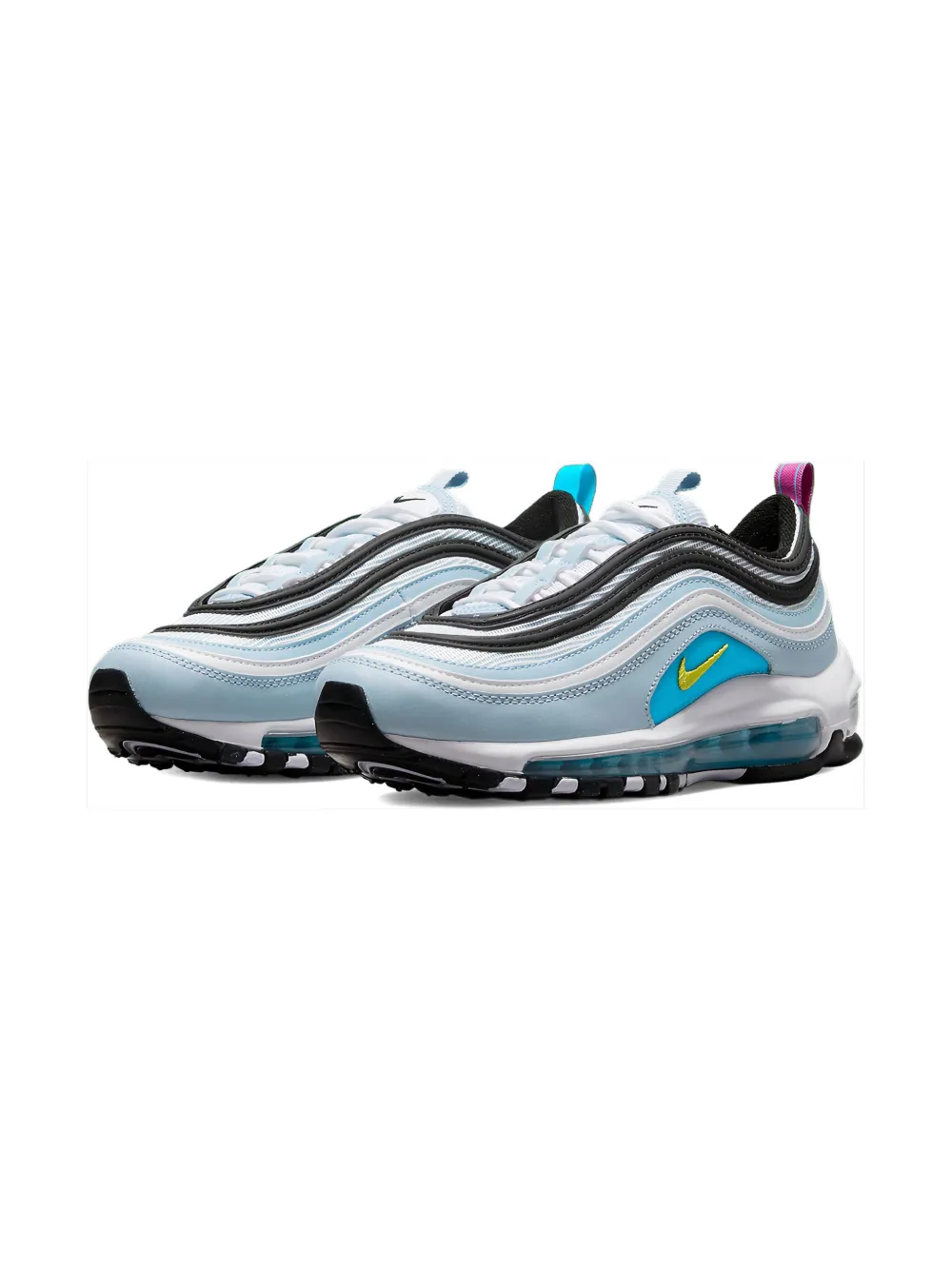 Nike Kids Air Max 97 "Blue Whisper Opti Yellow" sneakers